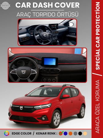 DACIA SANDERO (2021+) EKRANLI MODEL Torpido Örtüsü  Torpido Koruma Çatlamayı Engeller Tam Uyum 9088