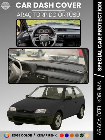 SUZUKI SWİFT (1988-1994) Torpido Örtüsü Panel Torpido Koruma Tam Uyum UV Koruma Hızlı Montaj 3129