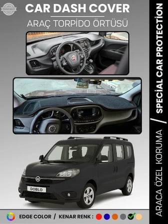FIAT DOBLO (2015-2020) Torpido Örtüsü Ön Göğüs Torpido Koruma Tam Uyum Çatlamayı Önler Kolay Montaj 9570