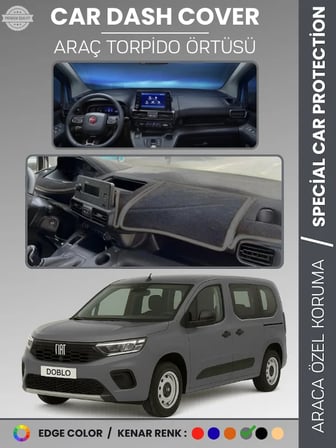 Fiat DOBLO (2023+) Torpido Örtüsü Ön Göğüs Torpido Koruma Çatlamayı Engeller Tam Uyum Hızlı Montaj 6577