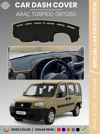 FIAT DOBLO (2000-2008) AİRBAGSİZ Torpido Örtüsü Ön Göğüs Torpido Koruma Çatlamayı Engeller Tam Uyum  3110