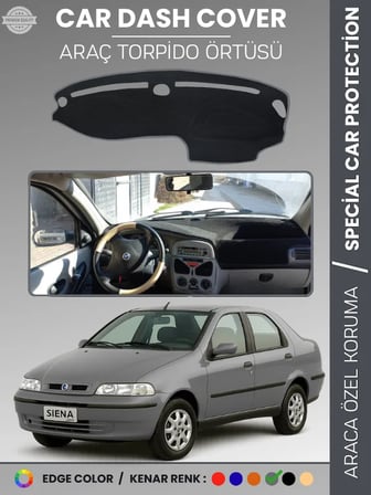 FİAT SİENA (1999-2005) Torpido Örtüsü Ön Göğüs Koruma Araca Özel Çatlamayı Önler Kaymaz Kolay Montaj 7810