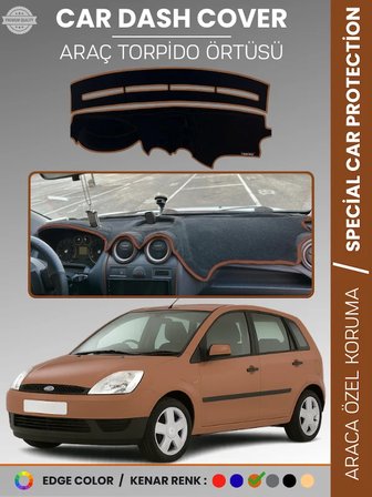 FORD FİESTA (2002-2009) Torpido Örtüsü Ön Panel Koruma Tam Uyum Çatlamayı Önler Kolay Montaj 1063