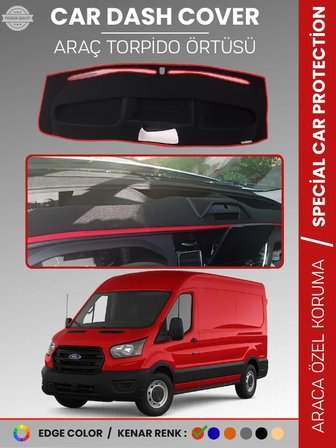 FORD TRANSİT V363 (2019-2023) MAKYAJLI Torpido Örtüsü Torpido Koruma Tam Uyum Kaymaz Kolay Montaj 6153