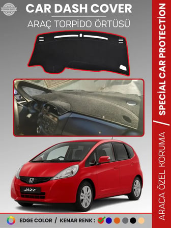 HONDA JAZZ (2009-2013) Torpido Örtüsü Torpido Koruma Tam Uyum Çatlamayı Önler Kolay Montaj 4124