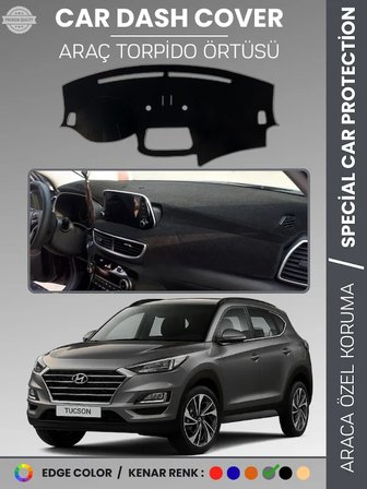 HYUNDAİ TUCSON (2018+) EKRANLI Torpido Örtüsü Kaymaz Tam Uyum Çatlamayı Önler Kolay Montaj 6277