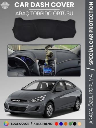 HYUNDAİ ACCENT BLUE (2011-2017) Torpido Örtüsü Ön Göğüs Torpido Koruma Çatlamayı Engeller Tam Uyum 9195