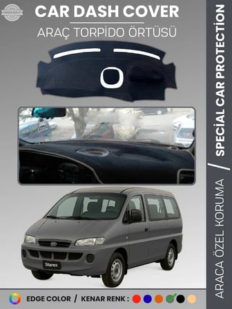 HYUNDAİ STAREX (1997-2007) Torpido Örtüsü Ön Göğüs Tam Uyum Çatlamayı Önler Kaymaz Kolay Montaj 7488