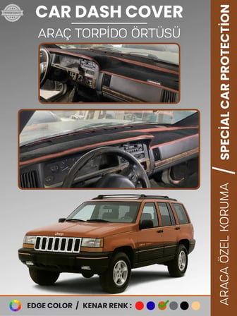 JEEP GRAND CHEROKEE (1993-1998) Torpido Örtüsü Torpido Koruma Tam Uyum Tam Uyum Kaymaz Kolay Montaj 6571