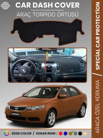 KİA CERATO (2008-2012) Torpido Örtüsü Ön Panel Torpido Koruma Tam Uyum Tam Uyum Kaymaz Kolay Montaj 9490