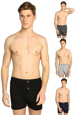 Tutku 4 Adet Karışık Renk Havlu Bel Boxer