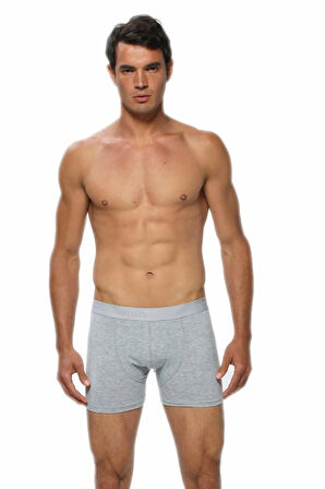 3 Adet Siyah Renk Likralı Boxer