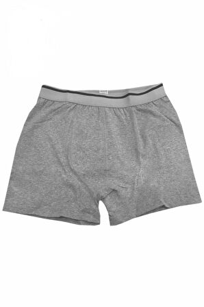 Sedef Gri Renk Likralı Boxer