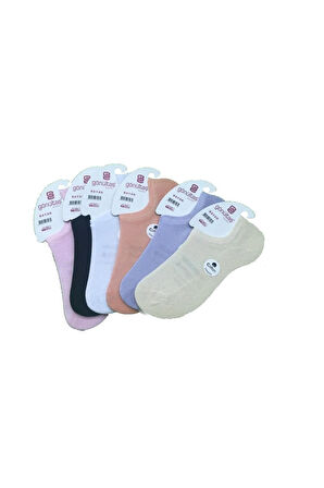 12 Çift Çok Renkli Dikişsiz Sneaker Görünmez Çorap