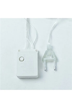 Ay Yıldız Perde Led 8 Mod Saçaklı Perde Peri Mutfak Işık Dekoratif Lamba Led Işık