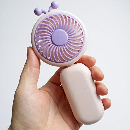 USB Şarjlı El Fanı I Mini Taşınabilir Fan I Yaz Serinleticisi I Vantilatör I Taşınabilir Fan I Pembe