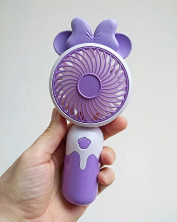 Cartoon USB Şarjlı El Fanı I Mini Taşınabilir Fan I Yaz Serinleticisi I Vantilatör I Taşınabilir Fan