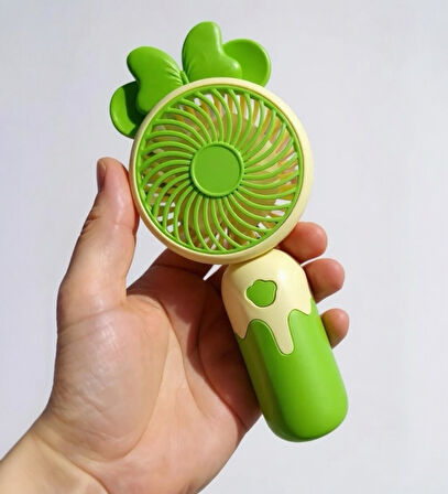 Cartoon USB Şarjlı El Fanı I Mini Taşınabilir Fan I Yaz Serinleticisi I Vantilatör I Taşınabilir Fan