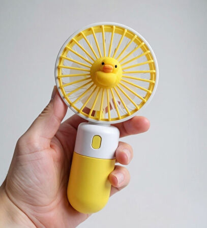 Handheld USB Şarjlı El Fanı I Mini Taşınabilir Fan I Yaz Serinleticisi I Vantilatör  Telefon Standlı
