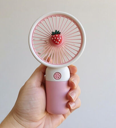Avec USB Şarjlı El Fanı I Mini Taşınabilir Fan I Yaz Serinleticisi I Vantilatör I Telefon Standlı