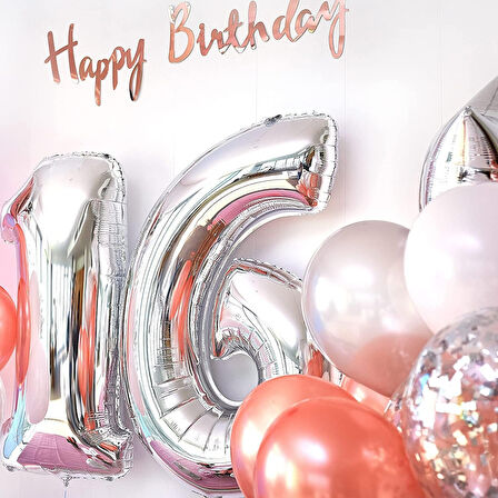 Brokoli Home 7 Numara Folyo Gold Balon, Folyo Altın Balon 100cm 40İnç
