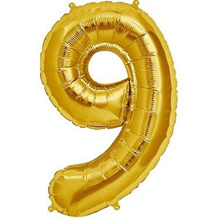 Brokoli Home 9 Numara Folyo Gold Balon, Folyo Altın Balon 100cm 40 İnç