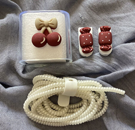 Brokoli Home iPhone 18W/20W Uyumlu Şarj Kılıfı, Şarj Kablosu Örme Aparatı, Kablo Koruyucu Aparatı,Ki