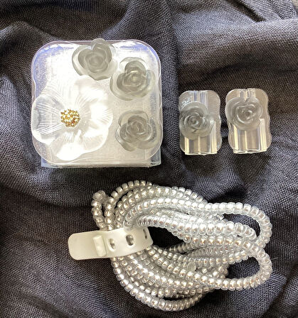 Brokoli Home iPhone 18W/20W Uyumlu Şarj Kılıfı, Şarj Kablosu Örme Aparatı, Kablo Koruyucu Aparatı,Bç