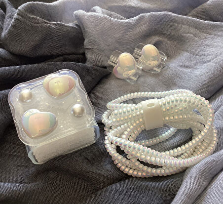 Brokoli Home iPhone 18W/20W Uyumlu Şarj Kılıfı, Şarj Kablosu Örme Aparatı, Kablo Koruyucu Aparatı,İ