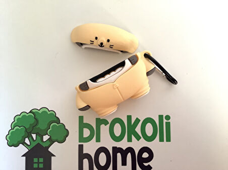 Brokoli Home Airpods Pro-Pro 2.nesil uyumlu 3d Kopçalı Kulaklık Kılıfı