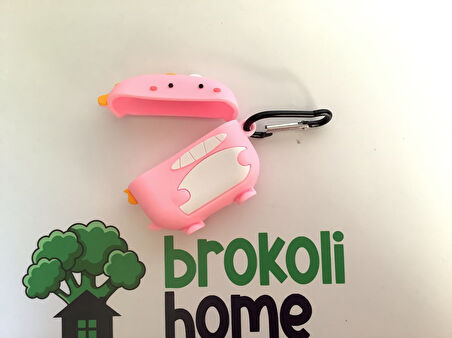 Brokoli Home Airpods Pro-Pro 2.nesil uyumlu 3d Kopçalı Kulaklık Kılıfı