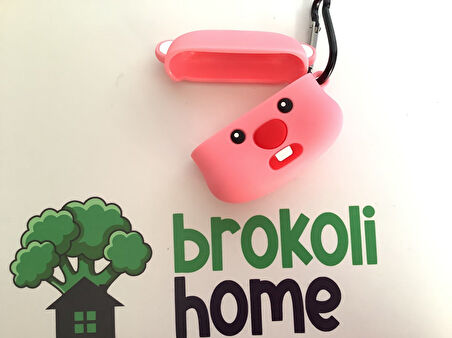 Brokoli Home Airpods Pro-Pro 2.nesil uyumlu 3d Kopçalı Kulaklık Kılıfı