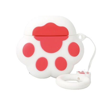 Brokoli Home Airpods Pro-Pro 2.nesil uyumlu 3d Kopçalı Kulaklık Kılıfı Pembe Pati
