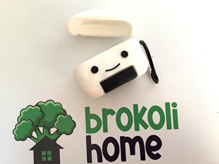 Brokoli Home Airpods 3.nesil uyumlu 3d Kopçalı Kulaklık Kılıfı Beyaz Gülen Surat