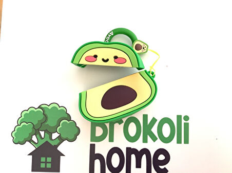 Brokoli Home Airpods Pro-Pro 2.nesil uyumlu 3d Kopçalı Kulaklık Kılıfı