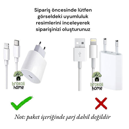 Brokoli Home iPhone 18W/20W Uyumlu Şarj Kılıfı, Şarj Kablosu Örme Aparatı, Kablo Koruyucu Aparatı,Sk