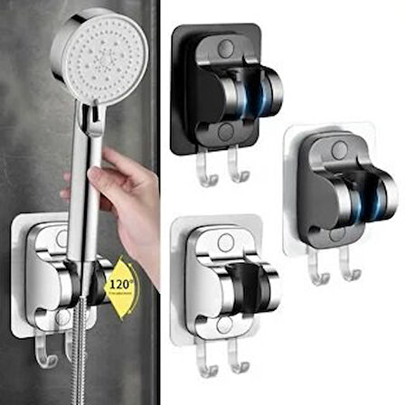Brokoli Home Banyo Duş Başlığı Tutucu Ayarlana El Duşu Tutucu Yapışkanlı Duş Sabitleyici Lif Askısı
