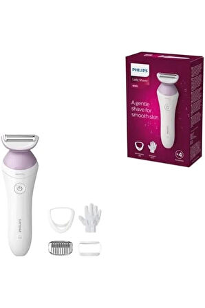 Philips Lady  Series 6000 – Kablosuz Islak ve Kuru Tıraş Makinesi, 4 Aksesuar  BRL136/00