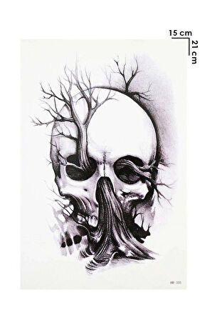 Geçici Kurukafa Dövme Tattoo
