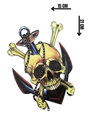 Geçici Kurukafa Figürlü Dövme Tattoo