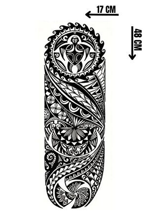 Geçici Tribal Figürlü Dövme Tattoo