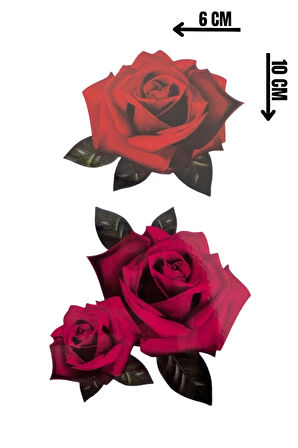Geçici Gül Figürlü Dövme Tatto