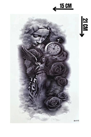 Geçici Gül ve Saat Dövme Tattoo