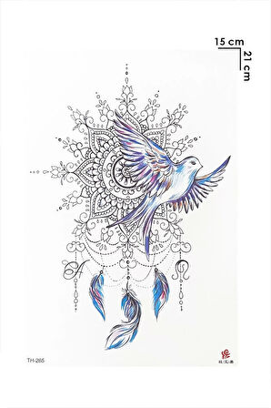 Düş Kapanı Ve Kuş Geçici Dövme Tattoo