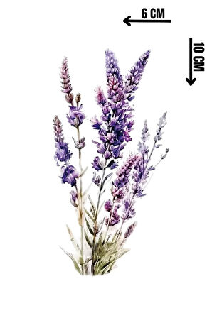 Geçici Lavanta Figürlü Dövme Tattoo
