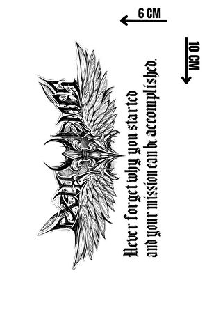 Geçici Karışık Figürlü Mini Dövme Tattoo