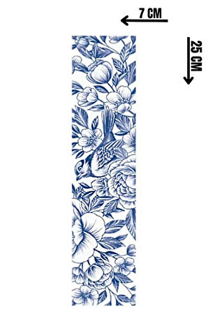 Kuş Figürlü 12 Saat Sonra Kararan Geçici Dövme Tattoo