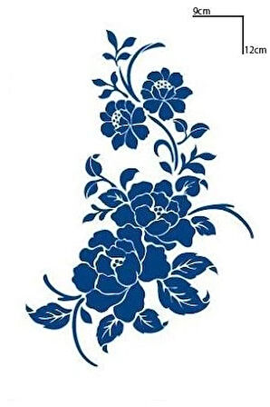 Çiçek Figürlü 12 Saat Sonra Kararan Geçici Dövme Tattoo