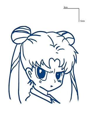 Kız Figürlü 12 Saat Sonra Kararan Geçici Dövme Tattoo