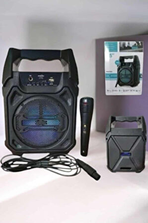 Güçlü ve Şarj Edilebilir Bluetooth Hoparlör 6.5 İnç